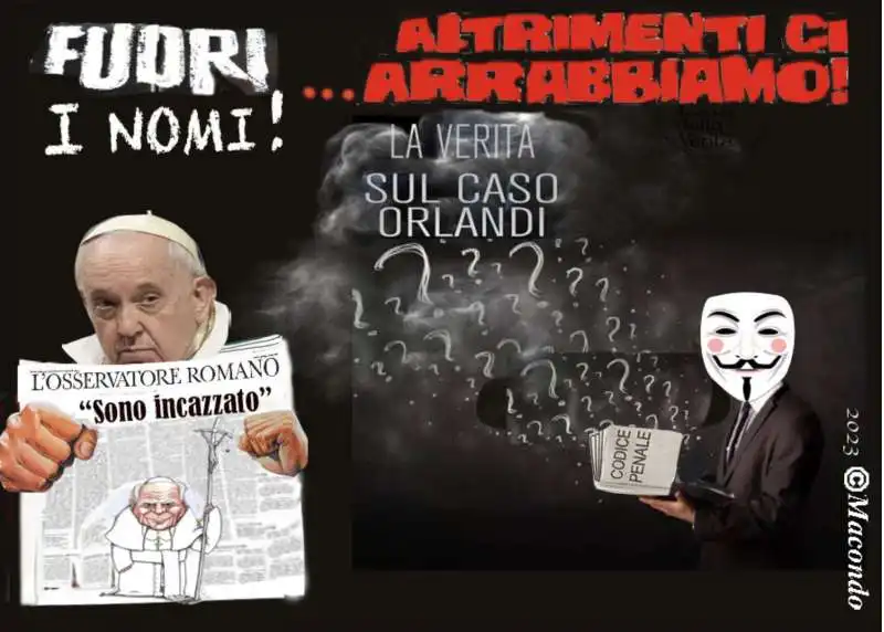 FUORI I NOMI - LA VERITA SUL CASO ORLANDI - VIGNETTA BY MACONDO  