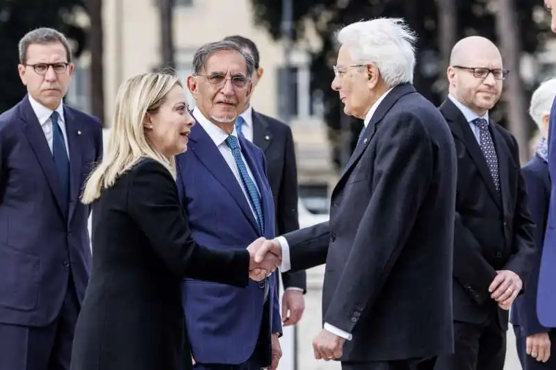 giorgia meloni ignazio la russa sergio mattarella 