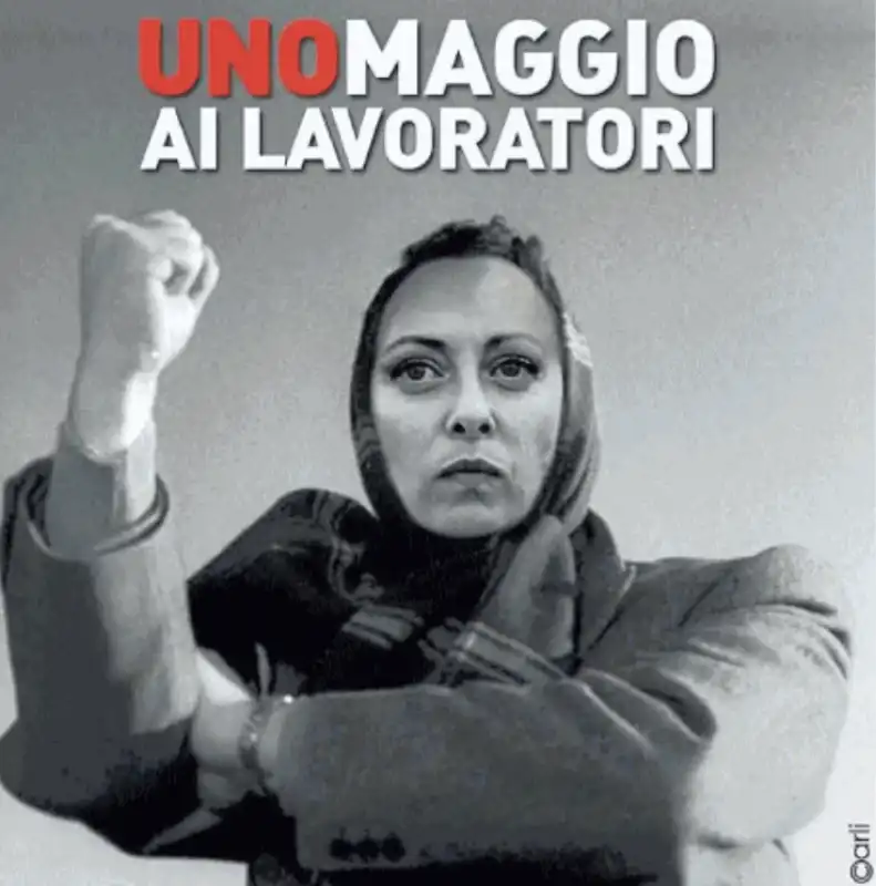 GIORGIA MELONI PRIMO MAGGIO - MEME