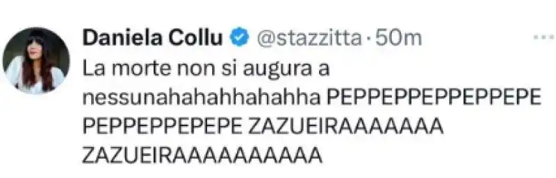 IL TWEET DI DANIELA COLLU SU BERLUSCONI