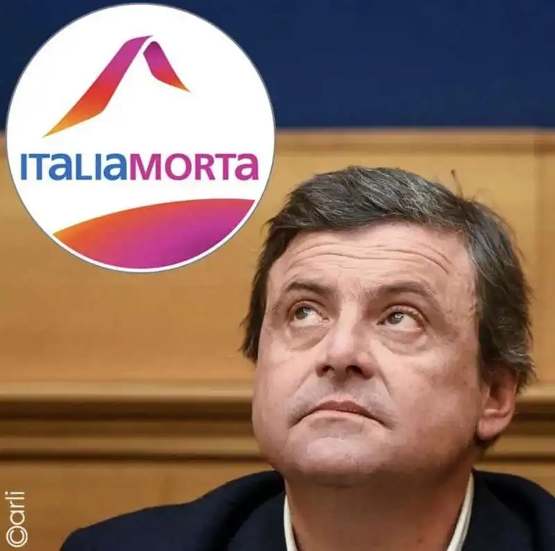 italia morta   meme di emiliano carli sul divorzio tra renzi e calenda 