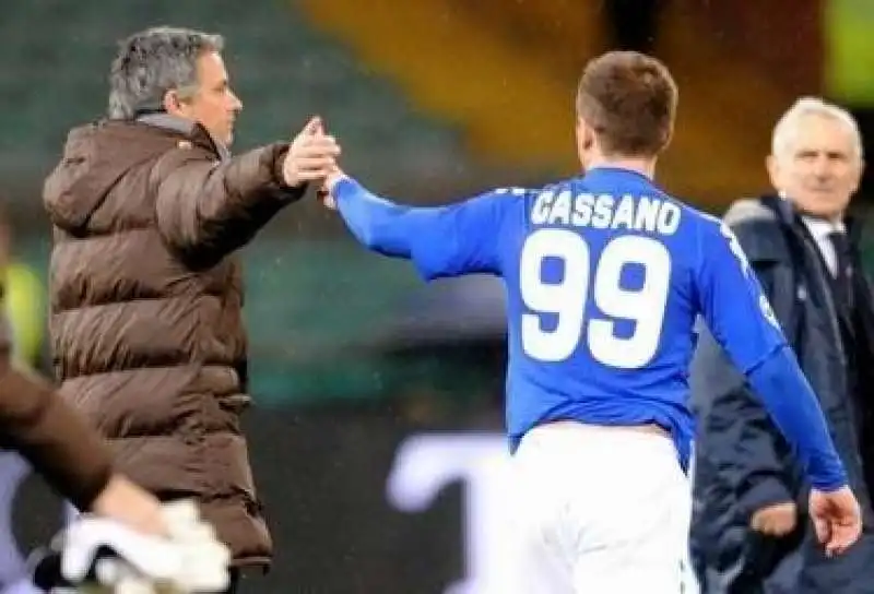 jose mourinho  antonio cassano 