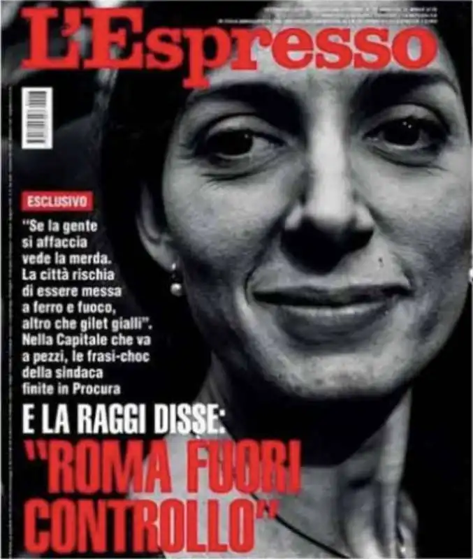 LA FOTO DI VIRGINIA RAGGI RITOCCATA SU L ESPRESSO 