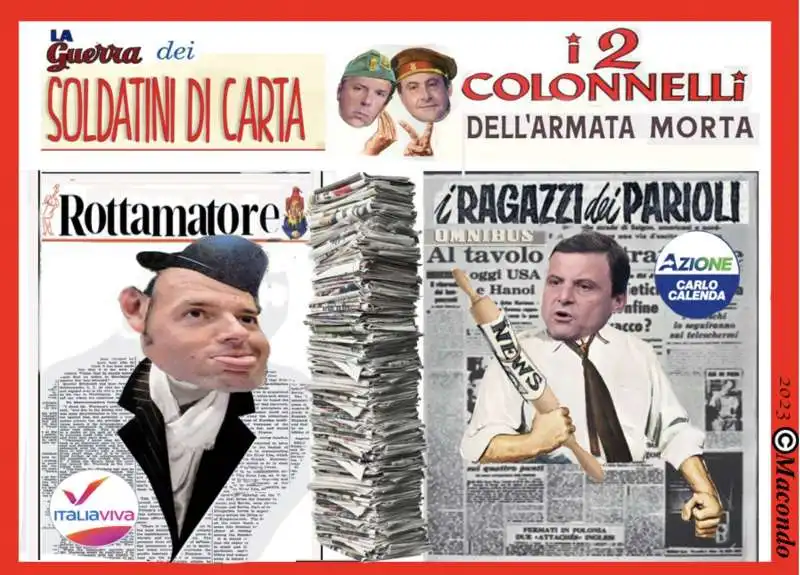 LA GUERRA DEI SOLDATINI DI CARTA - VIGNETTA BY MACONDO  