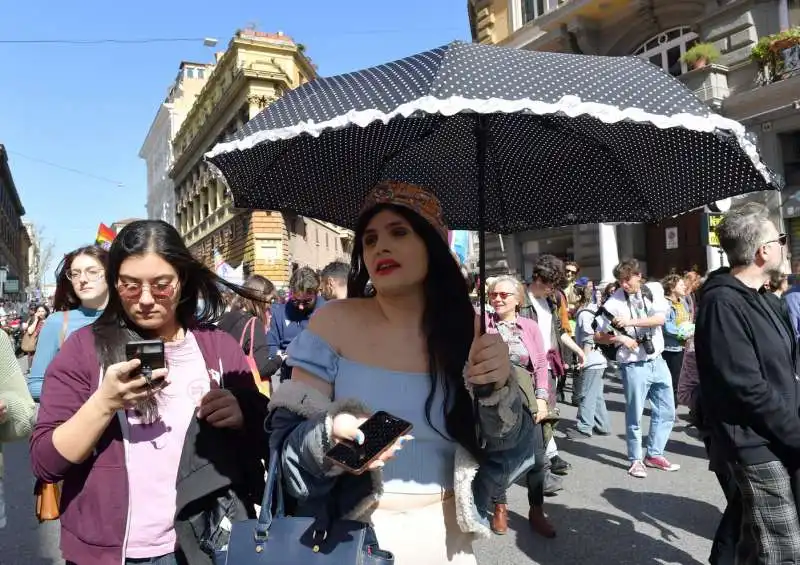 manifestazione per i diritti delle giovani persone transgender  foto di bacco (10)