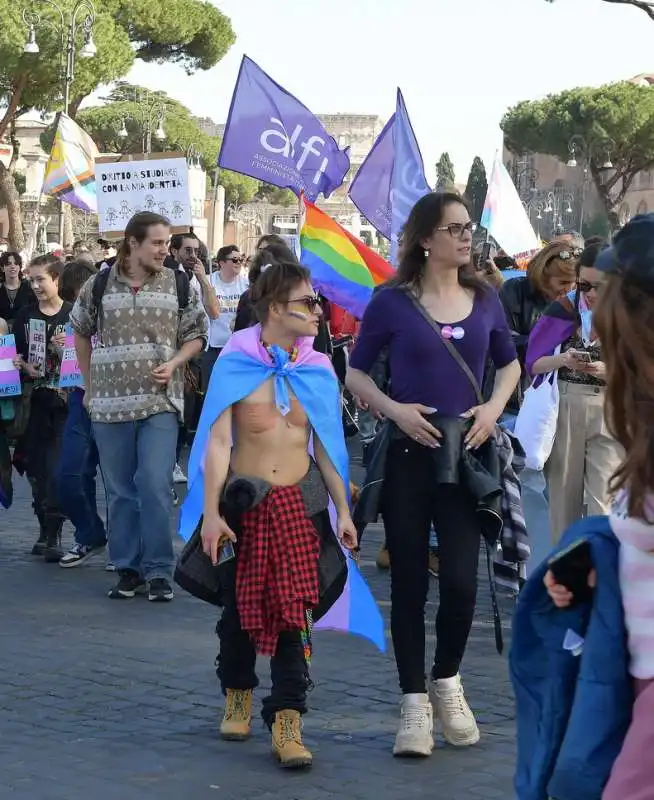 manifestazione per i diritti delle giovani persone transgender  foto di bacco (26)