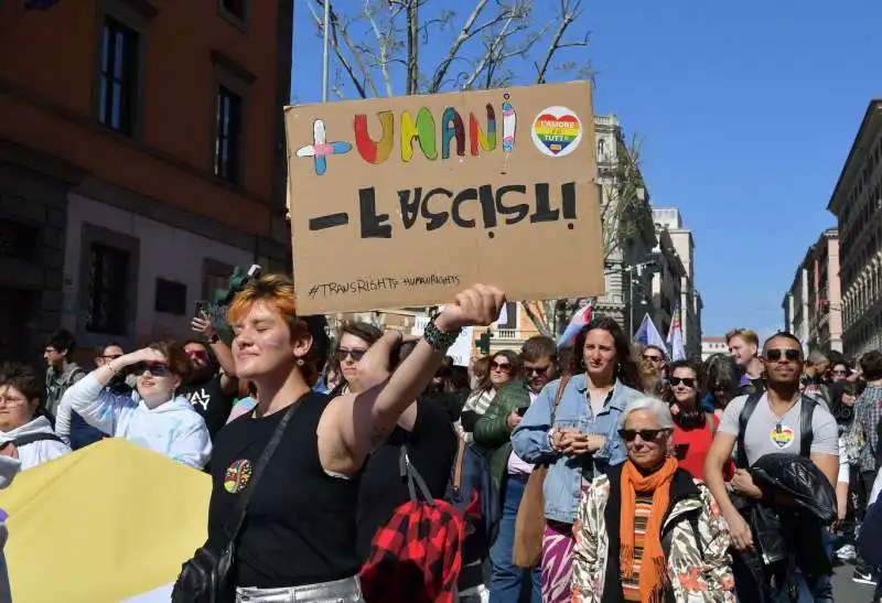 manifestazione per i diritti delle giovani persone transgender  foto di bacco (5)