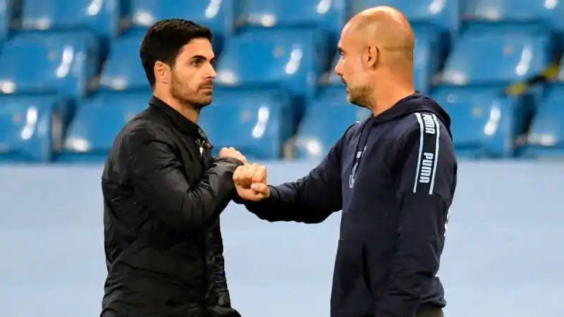 PEP GUARDIOLA MIKEL ARTETA 