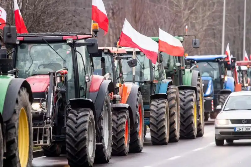 PROTESTE DEGLI AGRICOLTORI IN  POLONIA 