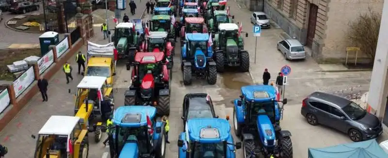 PROTESTE DEGLI AGRICOLTORI IN  POLONIA