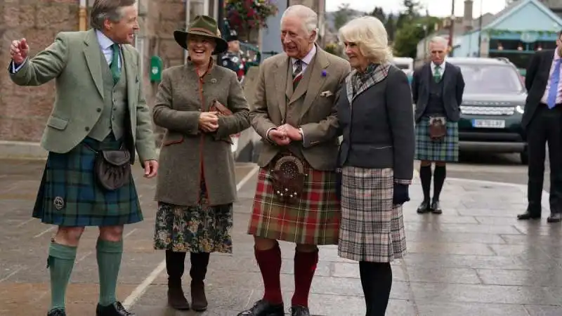 royals in tartan a