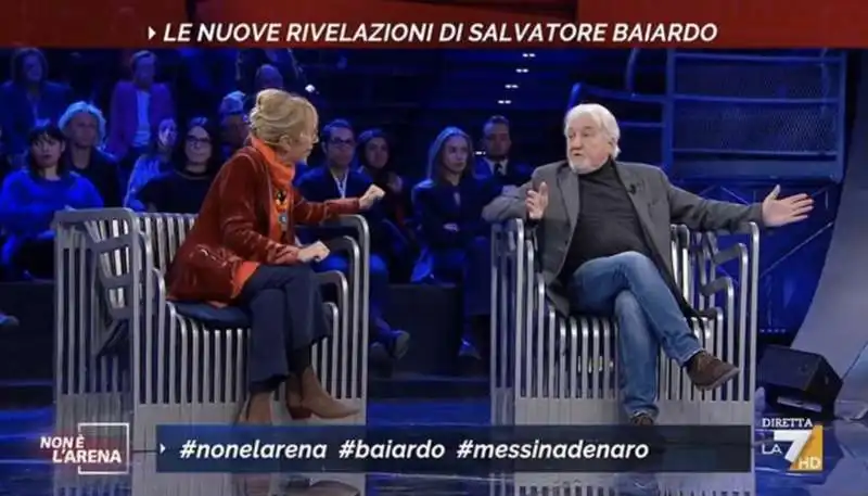 sandra amurri e salvatore baiardo a non e l arena 