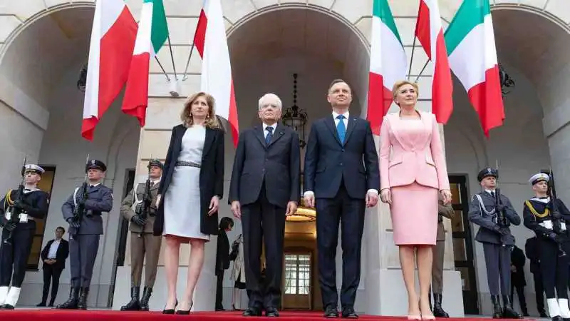 SERGIO MATTARELLA A VARSAVIA INCONTRA ANDRZEJ DUDA 