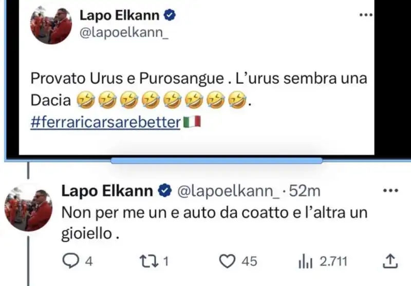 tweet di lapo elkann