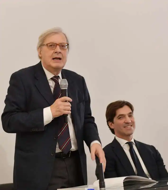 vittorio sgarbi  francesco acquaroli  foto di bacco  (2)