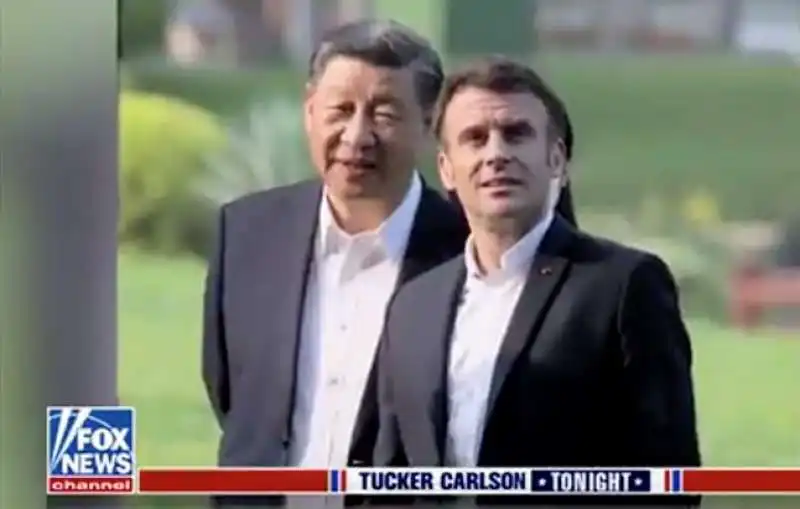 xi jinping e emmanuel macron 