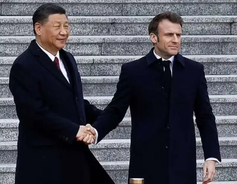 xi jinping emmanuel macron 