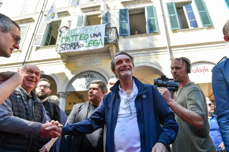 attilio fontana alla festa della lega a varese