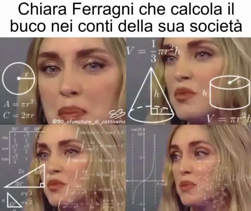 CHIARA FERRAGNI - MEME BY 50 SFUMATURE DI CATTIVERIA