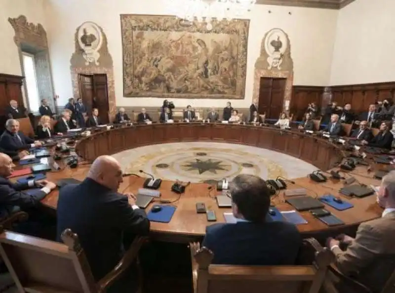 CONSIGLIO DEI MINISTRI A PALAZZO CHIGI