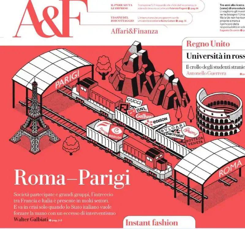 copertina di affari e finanza - la repubblica 8 aprile 2024