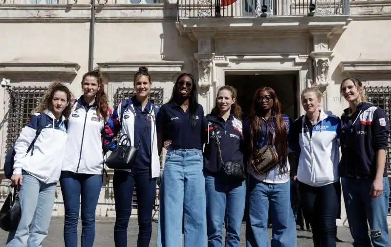 cristina chirichella, monica de gennaro, anna danesi, paola egonu, ofelia malinov, myriam sylla, joanna wolosz e kaja grobelna  