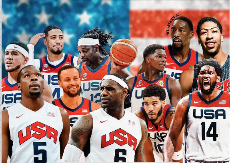 dream team usa basket per i giochi olimpici di parigi 2024