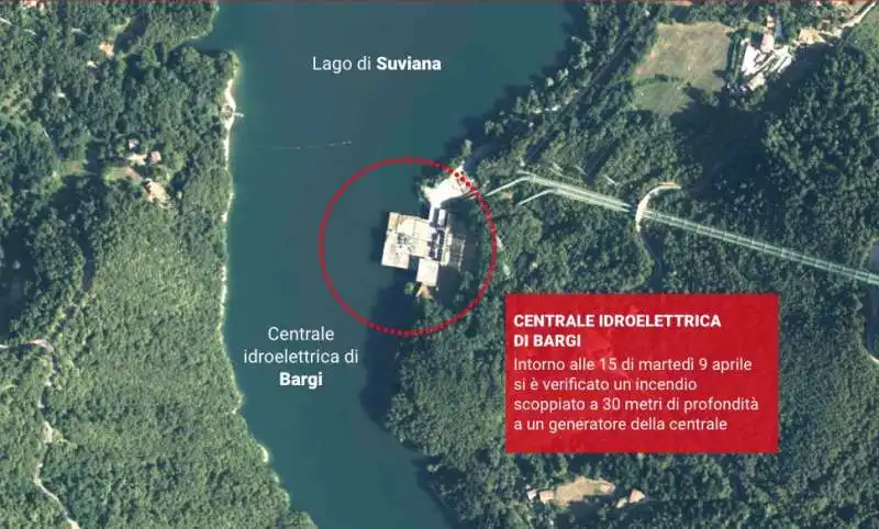 ESPLOSIONE NELLA CENTRALE IDROELETTRICA DI BARGI - LAGO DI SUVIANA 