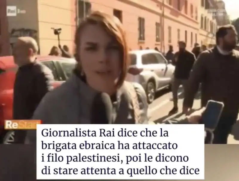 ESPONENTI DELLA BRIGATA EBRAICA INSULTANO UNA GIORNALISTA DI RESTART  