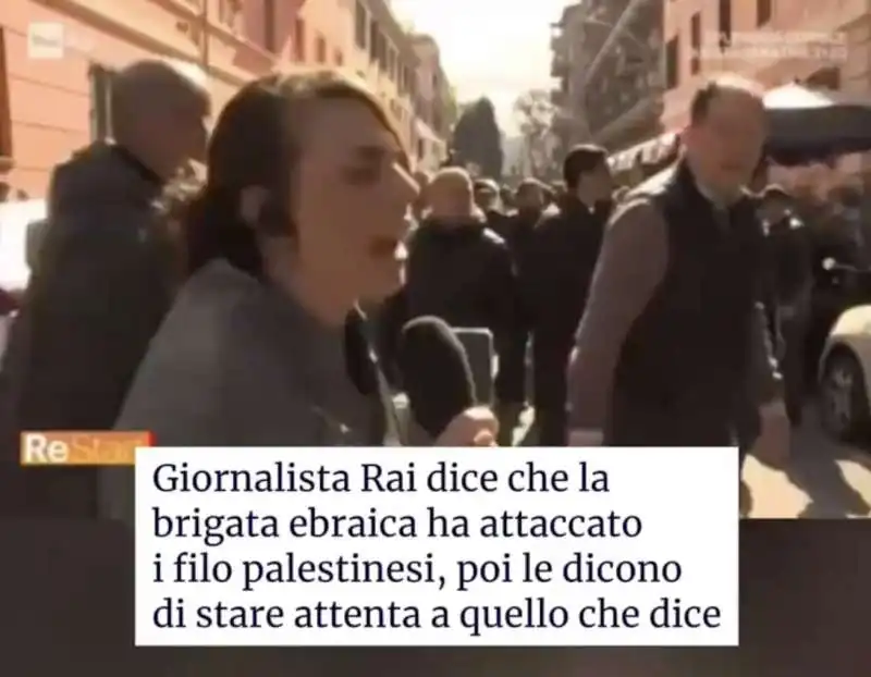 ESPONENTI DELLA BRIGATA EBRAICA INSULTANO UNA GIORNALISTA DI RESTART 