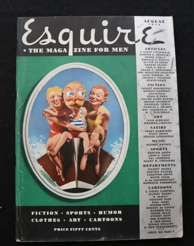 esquire, copertina agosto 1936