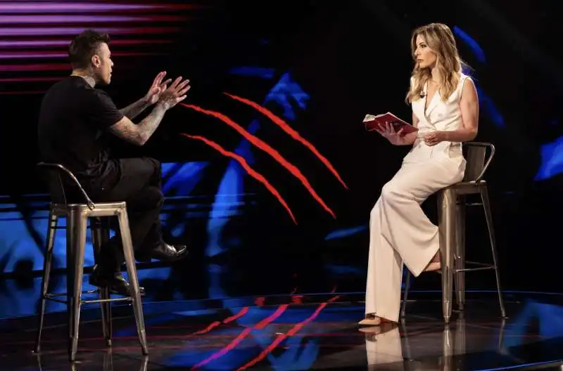 fedez e francesca fagnani a belve     