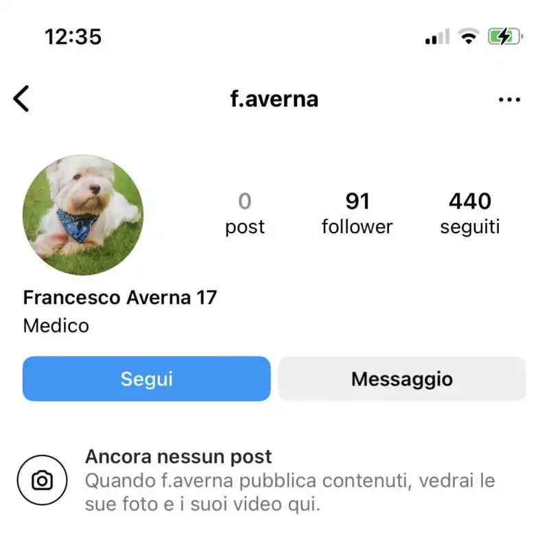 l account di matteo messina denaro su instagram