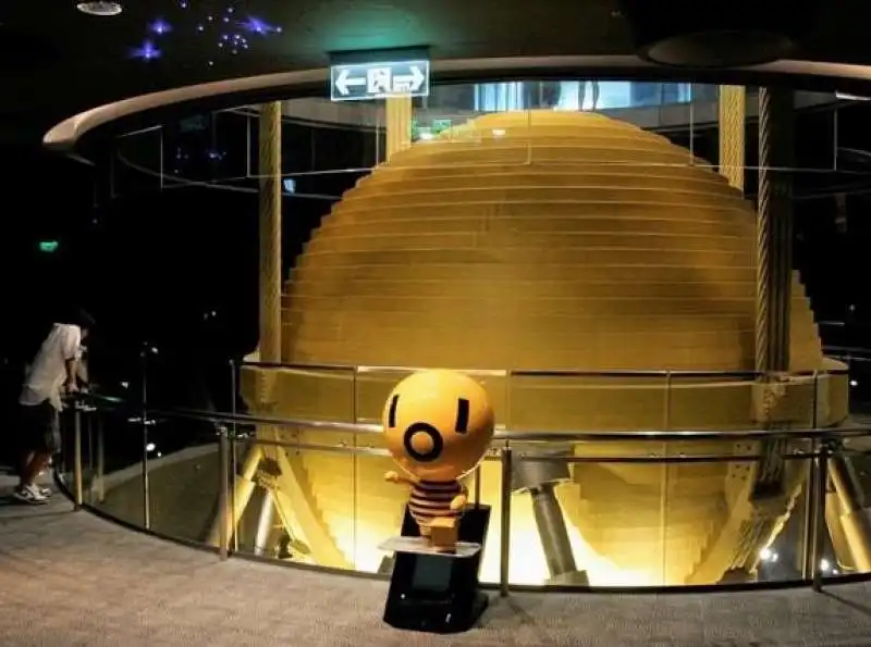 la sfera d'acciaio del grattacielo taipei 101 4