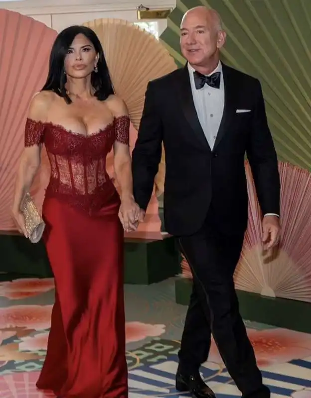 lauren sanchez   jeff bezos alla casa bianca 