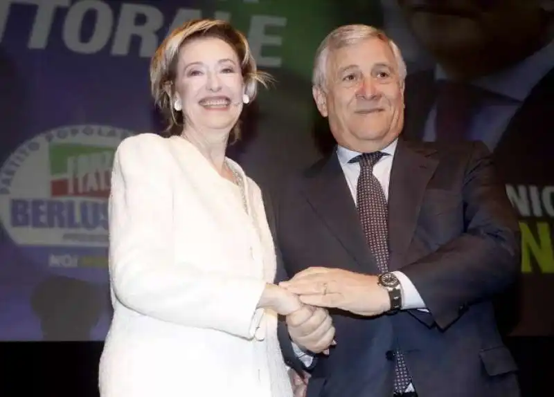 LETIZIA MORATTI ANTONIO TAJANI