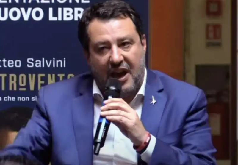 MATTEO SALVINI ALLA PRESENTAZIONE DEL LIBRO CONTROVENTO 