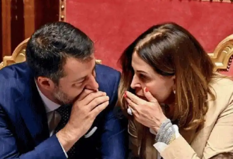 MATTEO SALVINI E DANIELA SANTANCHE 