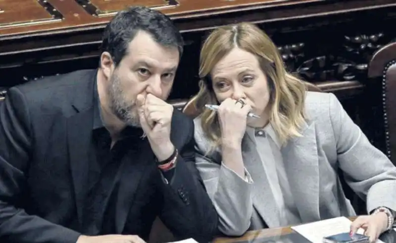 MATTEO SALVINI E GIORGIA MELONI