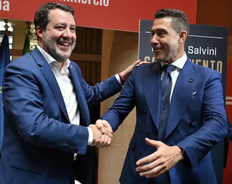 matteo salvini   roberto vannacci presentazione del libro controvento   