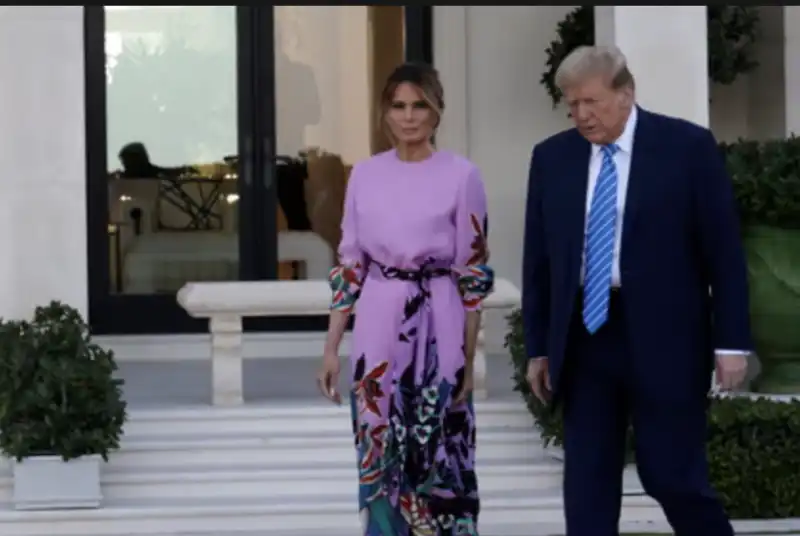 melania e donald trump a mar-a-lago 