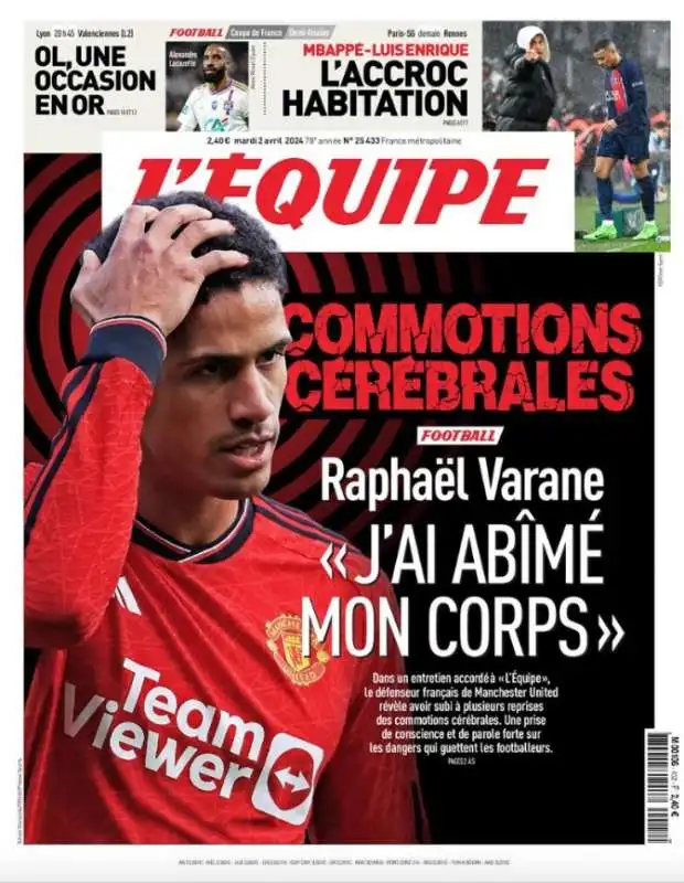 Raphael Varane - l equipe 