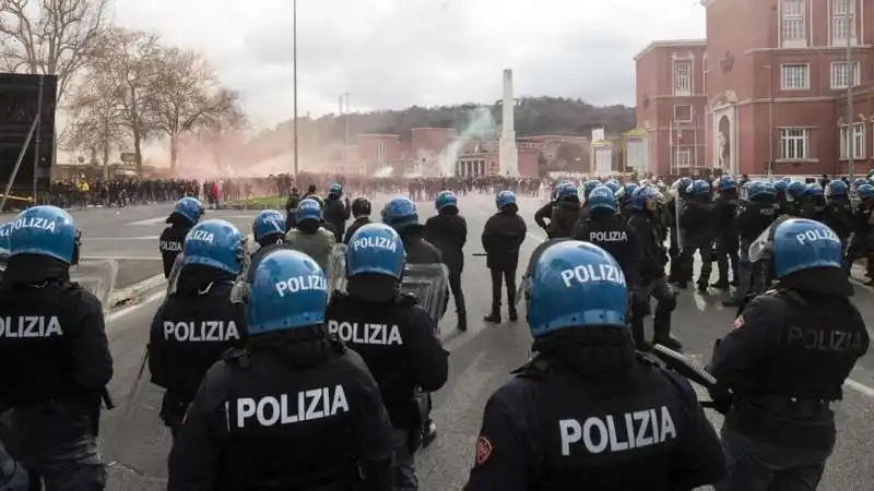 scontri prima del derby tra roma e lazio. 1