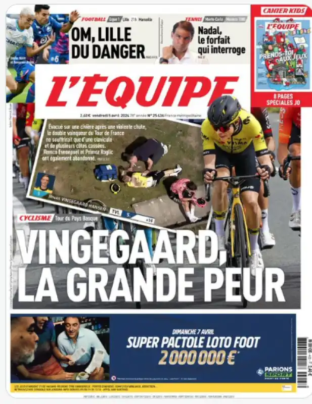 vingegaard l'equipe