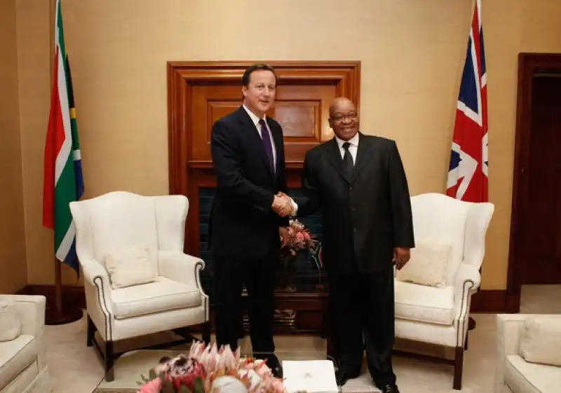 DAVID CAMERON CON JACOB ZUMA 