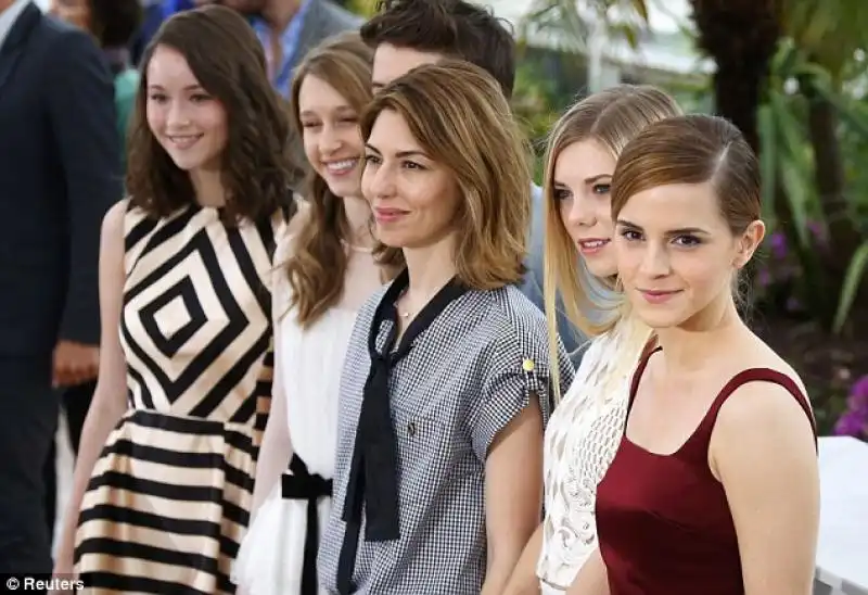 EMMA WATSON CON SOFIA COPPOLA E IL CAST DI THE BLING RING A CANNES 