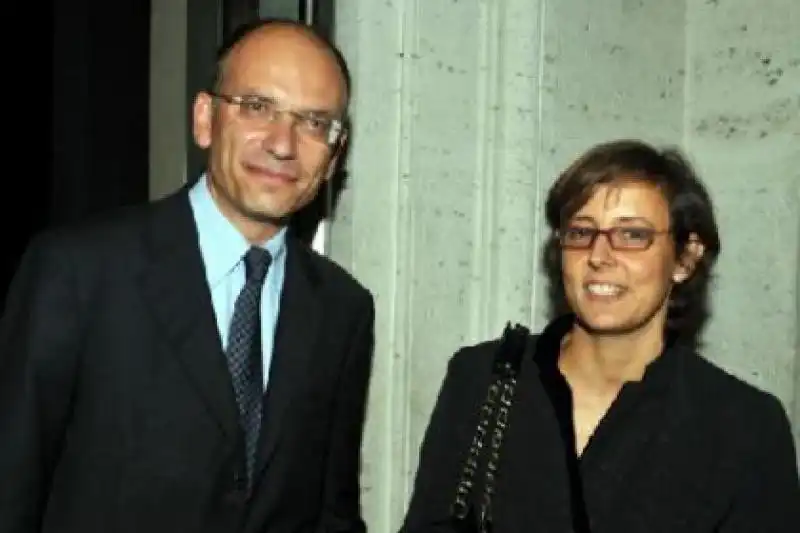 enrico letta e la moglie gianna fregonara 