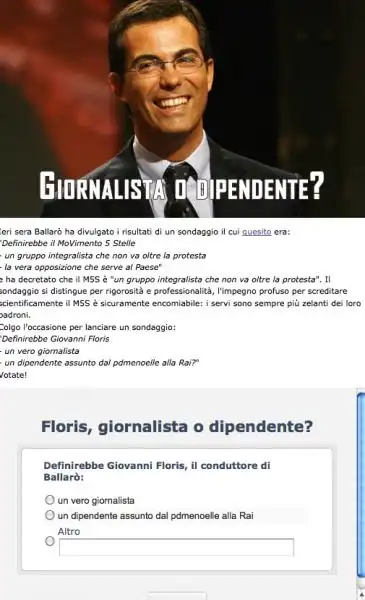 floris giornalista o dipendente 