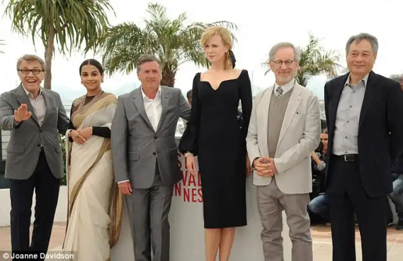 LA GIURIA DI CANNES CHRISTOPH WALTZ VIDYA BALAN DANIEL AUTEUIL SPIELBERG ANG LEE 