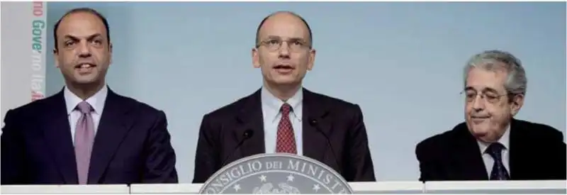 LETTA, ALFANO, SACCOMANNI